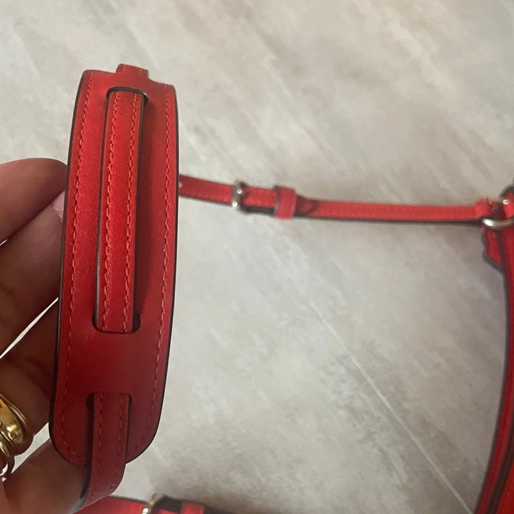 COACH- Poppy Red Shoulder Bag- Penelope- like new - Picture 7 of 14